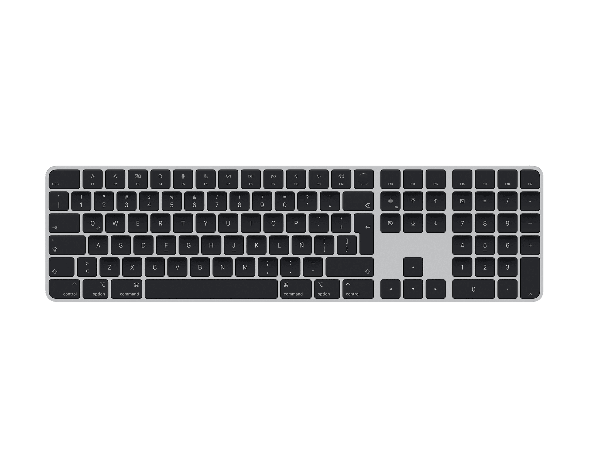 Magic Keyboard con Touch ID y teclado numérico (Negro)