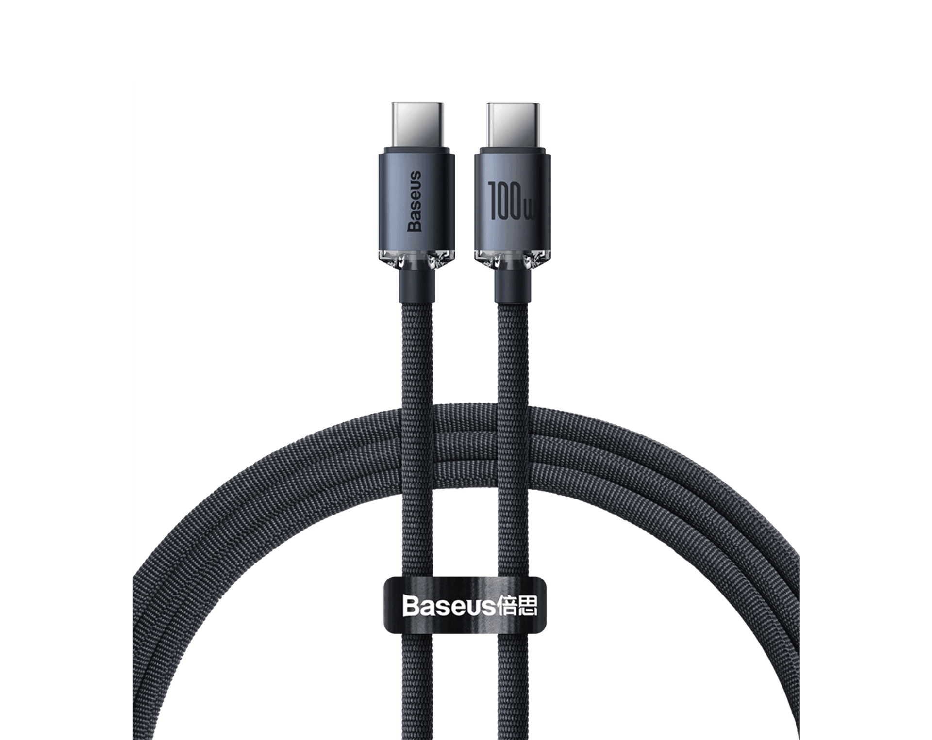 Cable USB-C a USB-C Crystal 1.2m 100W – Baseus
